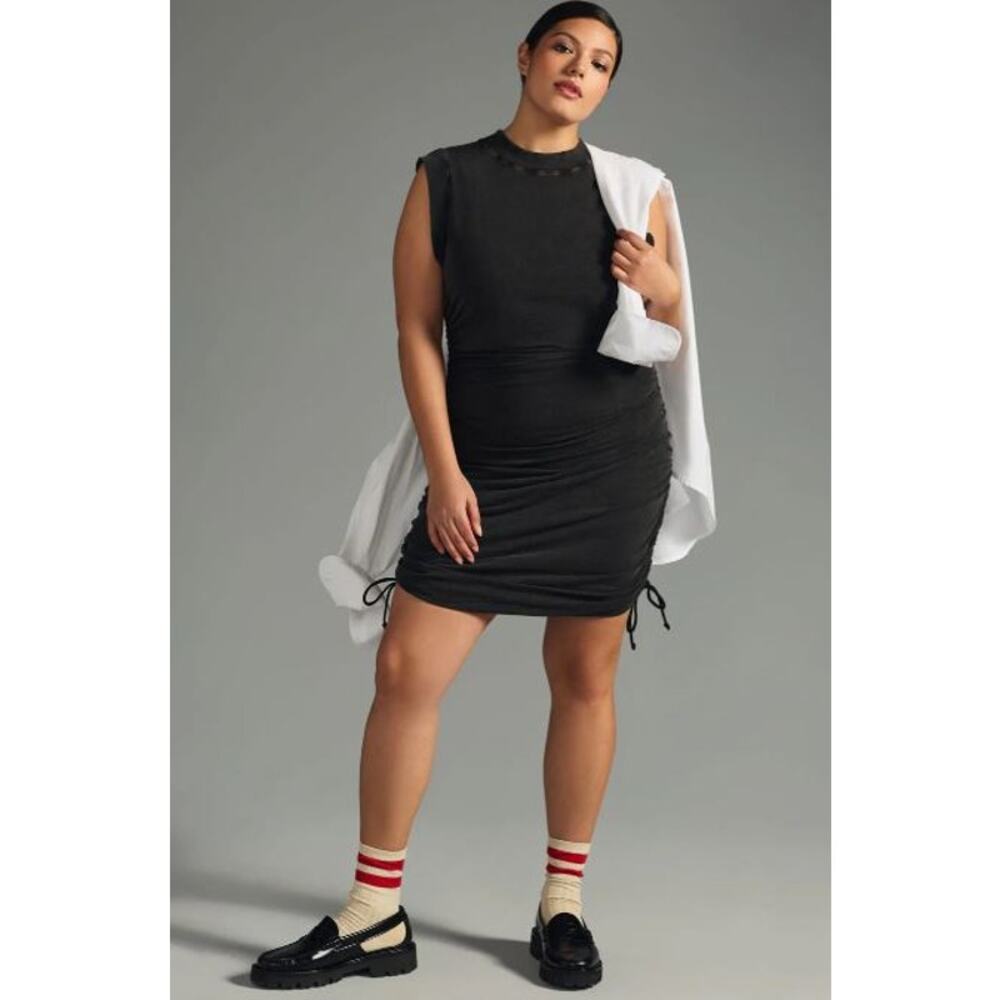 Daily Practice by Anthropologie Sleeveless Ruched Mini Dress - Size XL - Picture 4 of 8